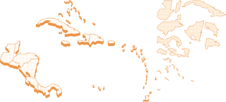 HTH Region Map - Central America / Caribbean