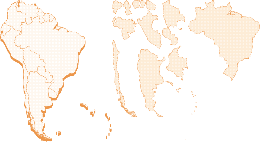 HTH Region Map - South America